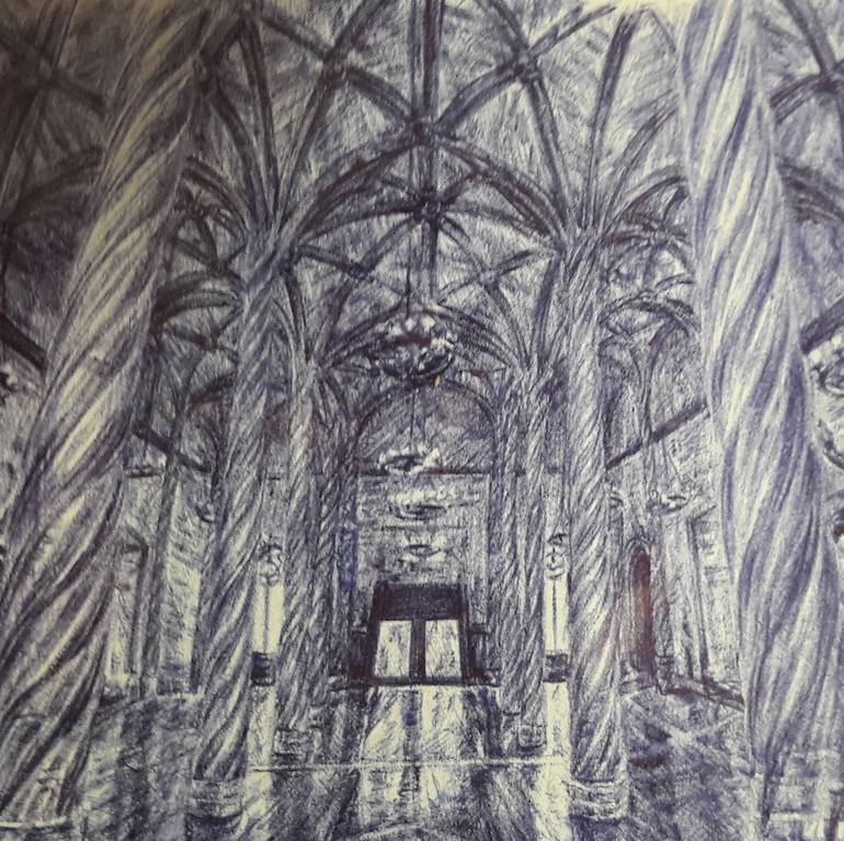 Original Contemporary Architecture Drawing by Jessica Gonpra