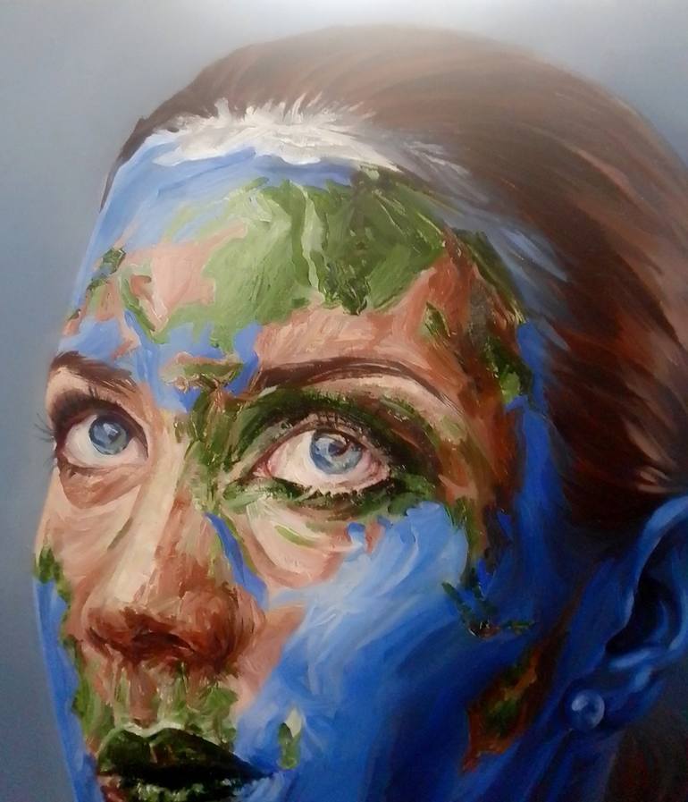 Original Realism Portrait Painting by Jessica GONPRA