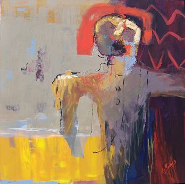 Print of Abstract People Paintings by Cindy Holmes