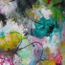 This riot of color is on gallery canvas so framing is up to you, and you don't have to water them for them to stay beautiful all year long.