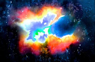 Print of Outer Space Paintings by Carolyn Judge