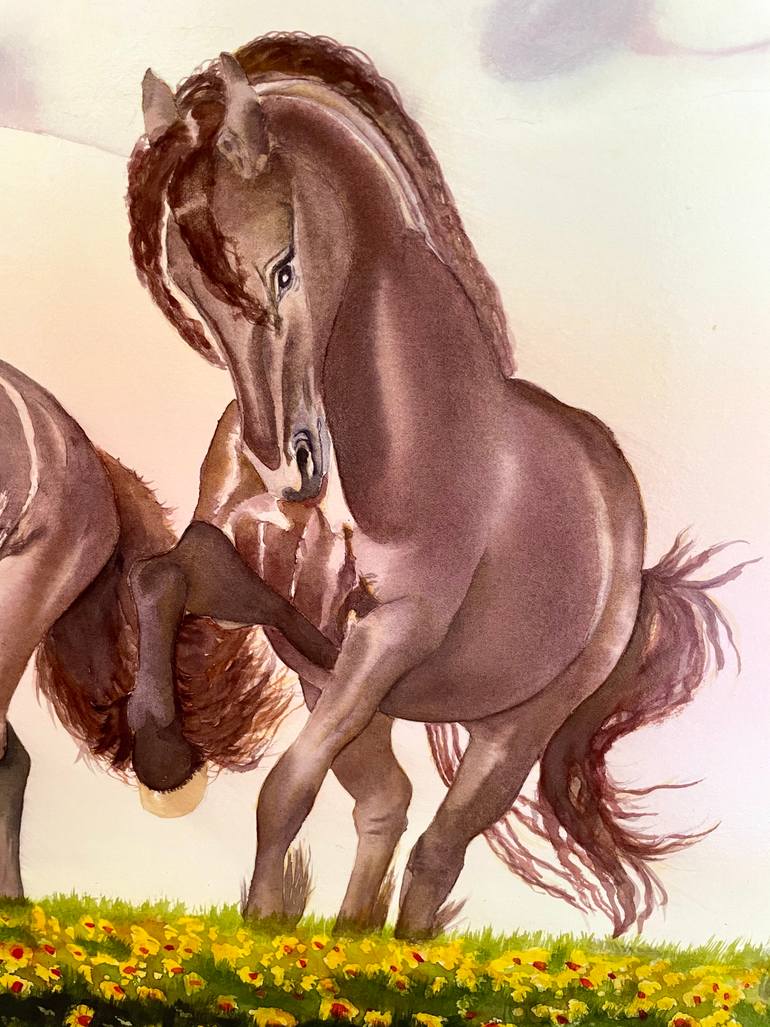 Original Expressionism Landscape Painting by Carolyn Judge