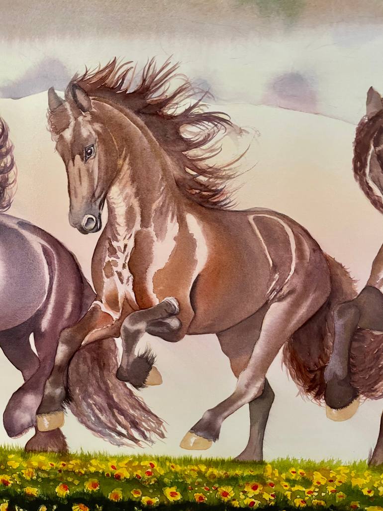 Original Expressionism Landscape Painting by Carolyn Judge