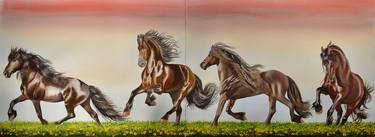 Print of Realism Horse Paintings by Carolyn Judge