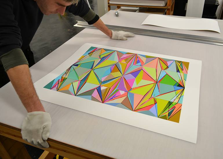 Original Geometric Printmaking by Chuck Elliott