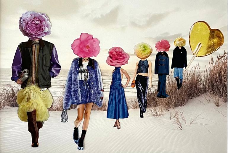 Original Pop Art People Collage by Angelika Millmaker