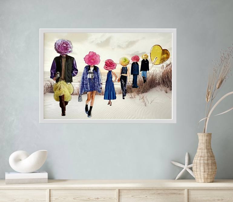 Original Pop Art People Collage by Angelika Millmaker
