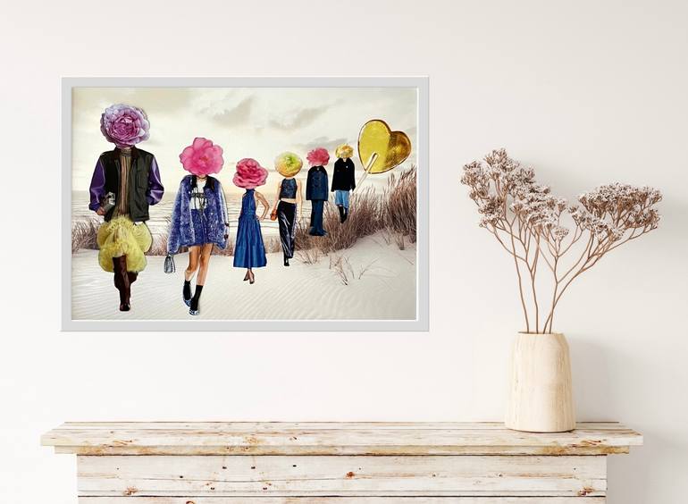 Original Pop Art People Collage by Angelika Millmaker