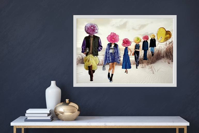 Original Pop Art People Collage by Angelika Millmaker