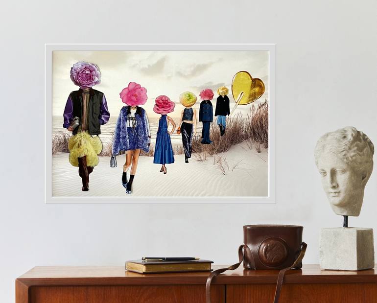 Original Pop Art People Collage by Angelika Millmaker