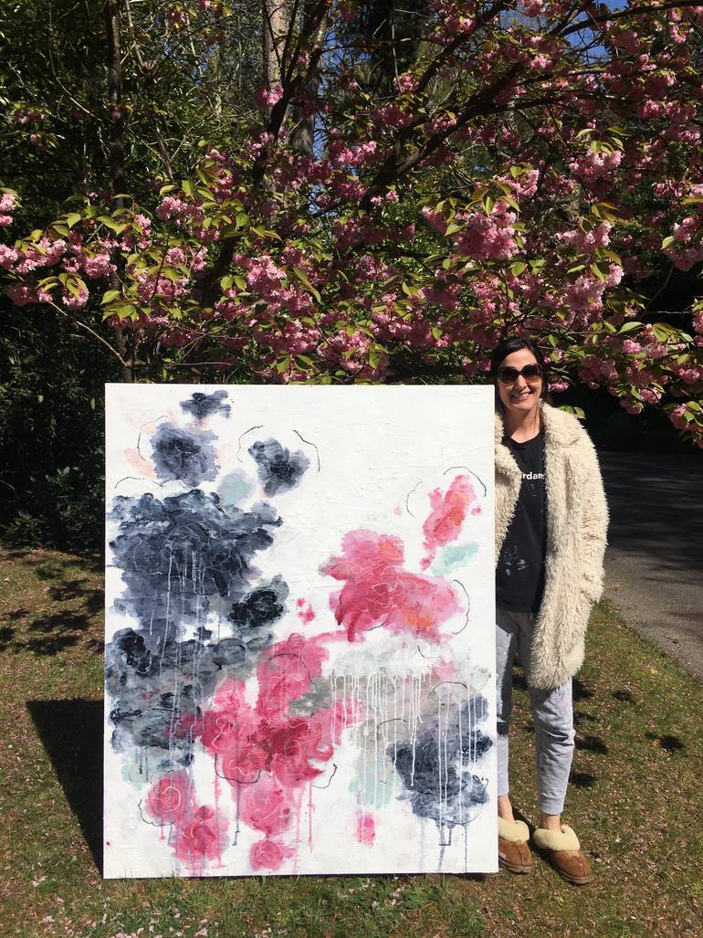 Original Abstract Expressionism Abstract Painting by Angelika Millmaker
