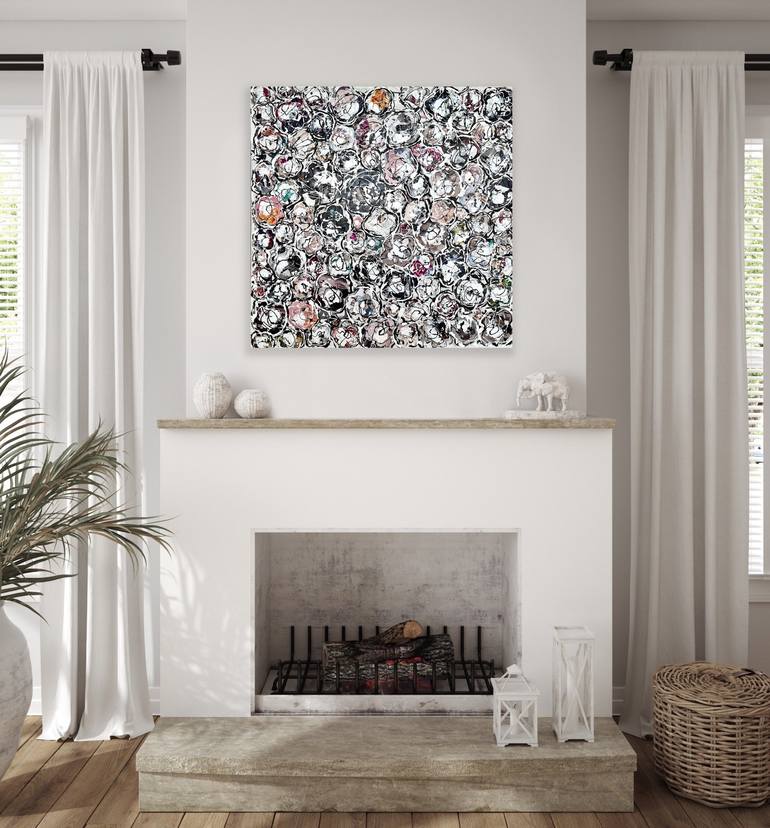 Original Abstract Expressionism Abstract Collage by Angelika Millmaker