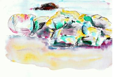 Original Expressionism Seascape Paintings by Claude Simon