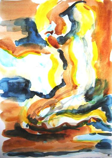 Print of Abstract Expressionism People Paintings by Claude Simon