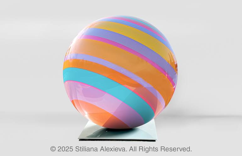 Original Art Deco Abstract Sculpture by Stiliana Alexieva
