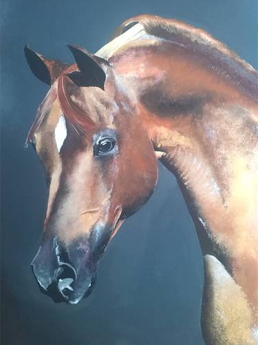 Print of Horse Paintings by Cerr Rojas