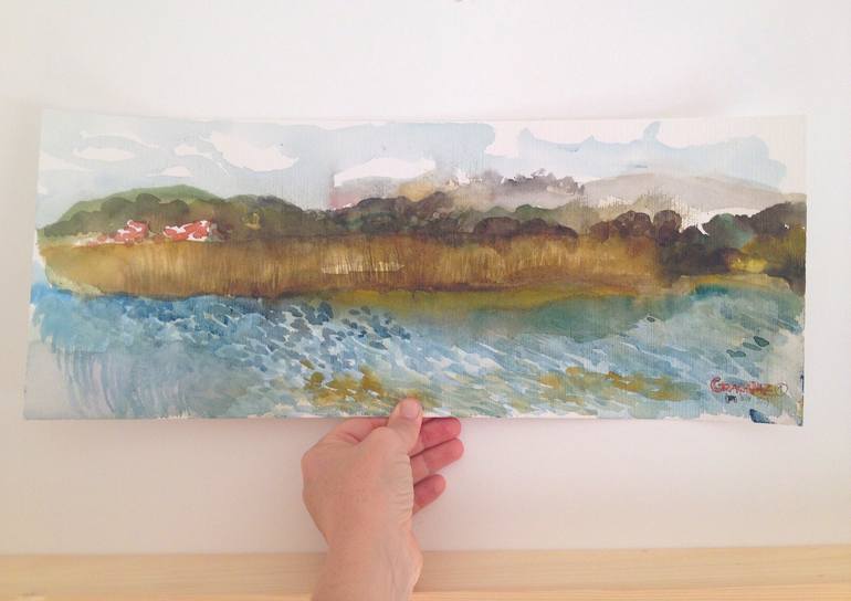 Original Landscape Painting by GraçaPaz Small works on paper