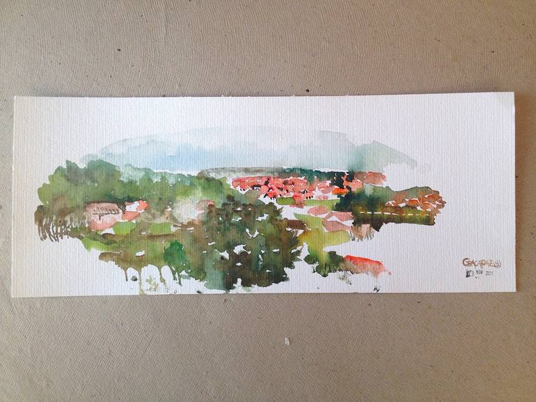 Original Landscape Painting by GraçaPaz Small works on paper