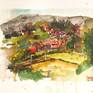 One watercolor a day.