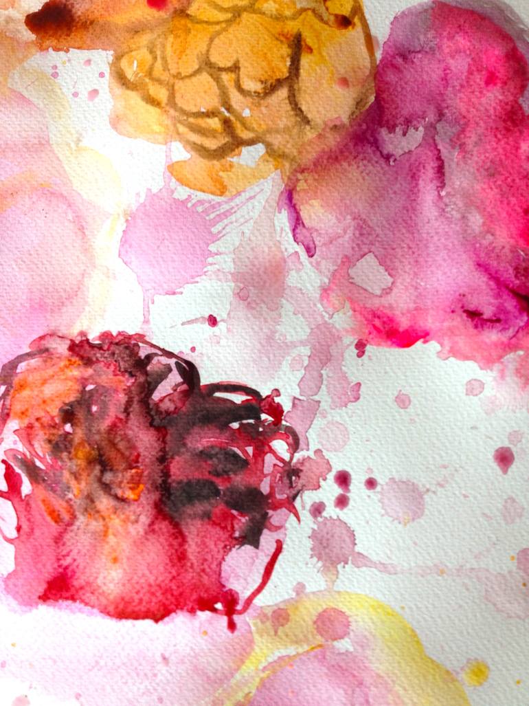 Original Figurative Floral Painting by Graçapaz Small Works On Paper