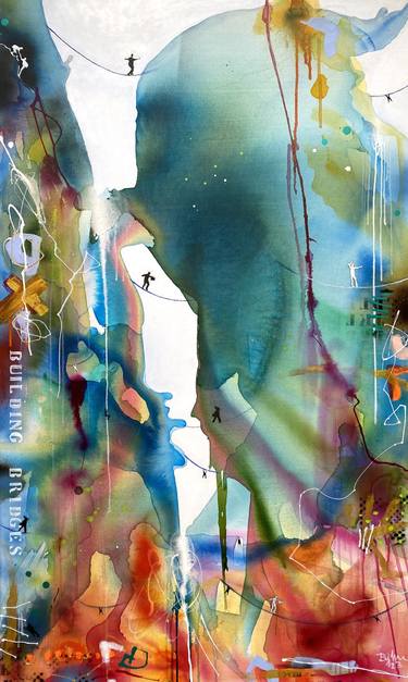 Print of Abstract People Paintings by Bea Schubert