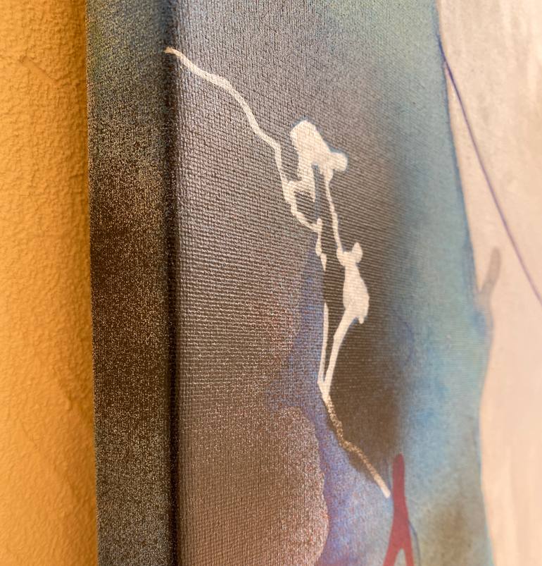 Original Abstract People Painting by Beate Garding Schubert