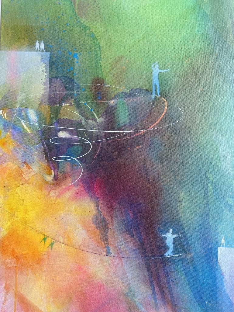 Original Street Art Abstract Painting by Beate Garding Schubert