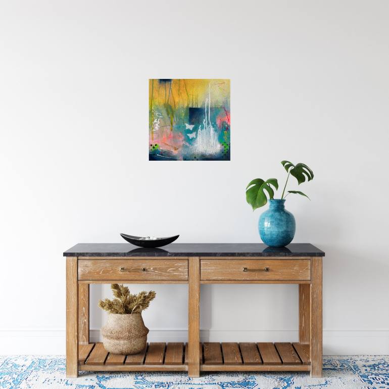 Original Abstract Expressionism Abstract Painting by Beate Garding Schubert