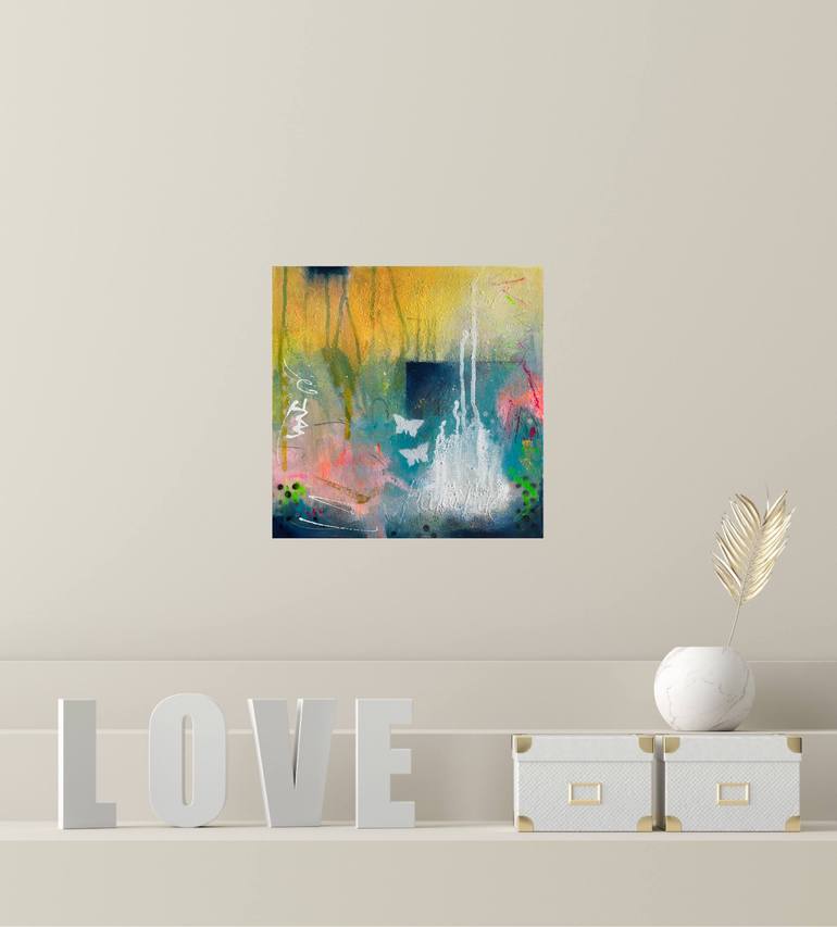 Original Abstract Expressionism Abstract Painting by Beate Garding Schubert