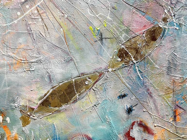 Original Pop Art Abstract Painting by Beate Garding Schubert