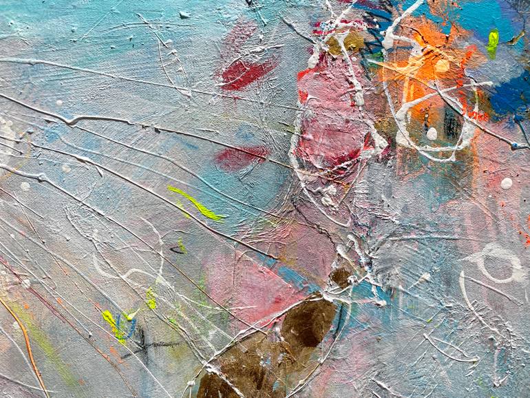 Original Pop Art Abstract Painting by Beate Garding Schubert