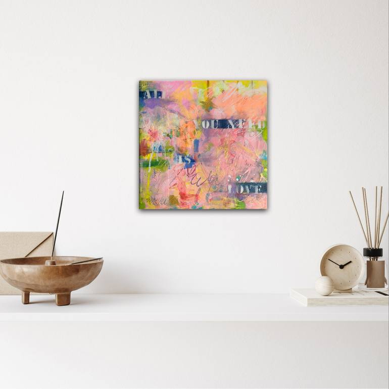 Original Abstract Love Painting by Beate Garding Schubert