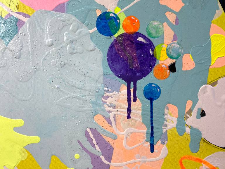 Original Pop Art Abstract Painting by Beate Garding Schubert