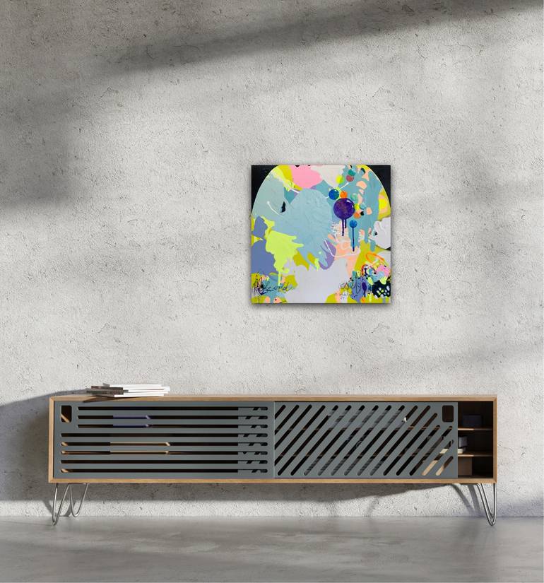 Original Pop Art Abstract Painting by Beate Garding Schubert