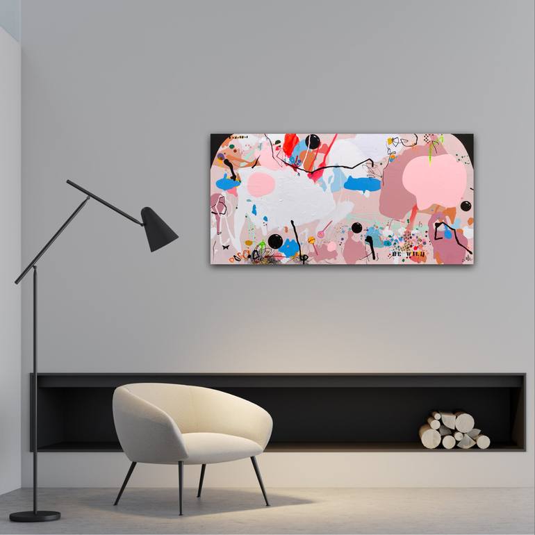 Original Pop Art Abstract Painting by Beate Garding Schubert