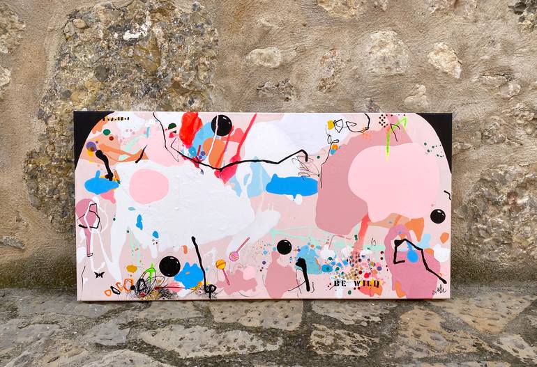 Original Pop Art Abstract Painting by Beate Garding Schubert