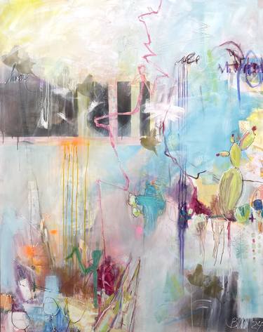 Original Abstract Expressionism Abstract Paintings by Bea Schubert