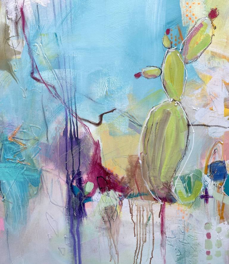 Original Abstract Expressionism Abstract Painting by Beate Garding Schubert