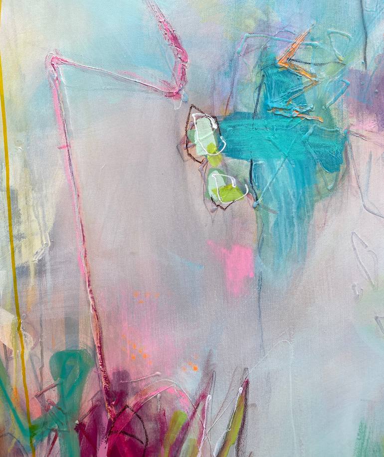Original Abstract Expressionism Abstract Painting by Beate Garding Schubert