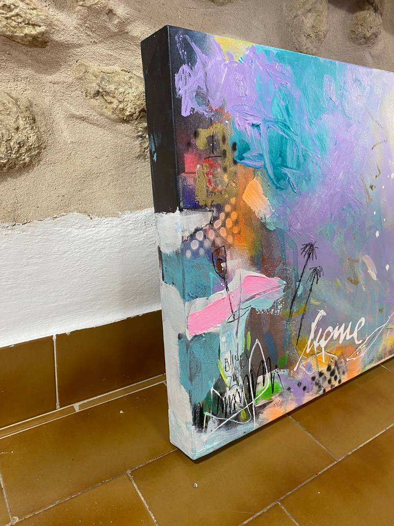 Original Abstract Expressionism Abstract Painting by Beate Garding Schubert