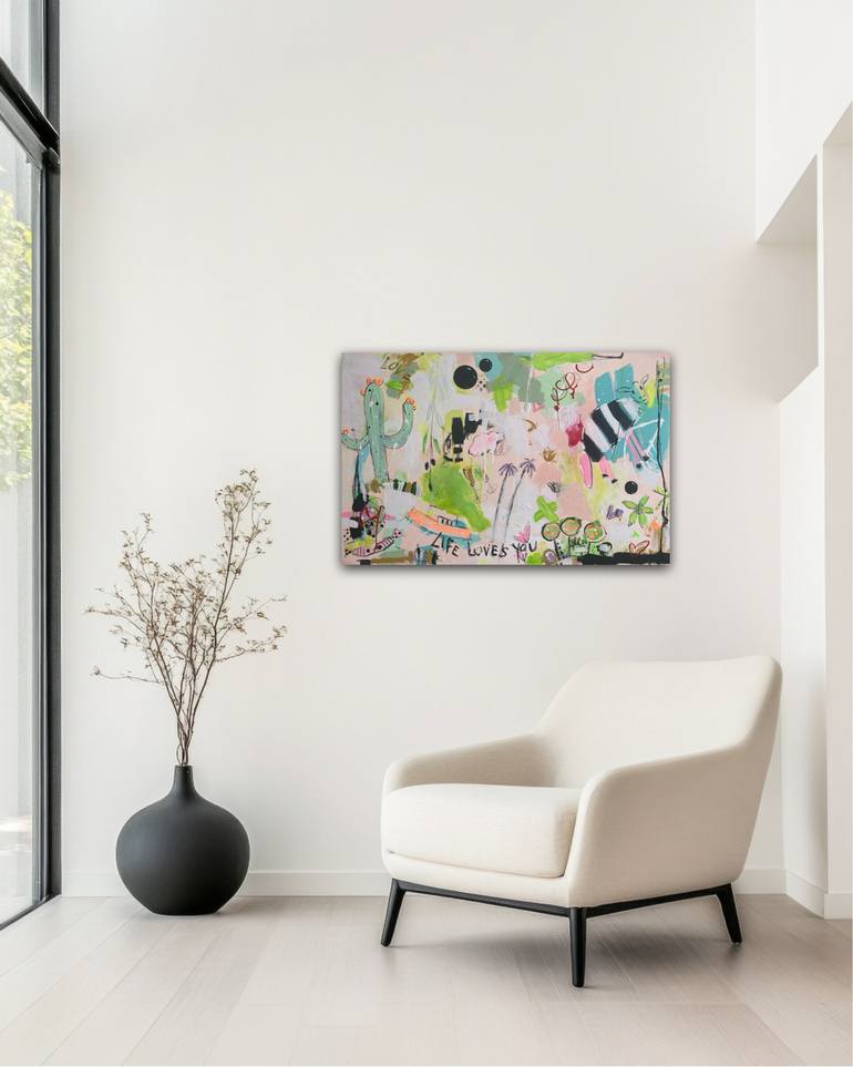 Original Abstract Expressionism Abstract Painting by Beate Garding Schubert