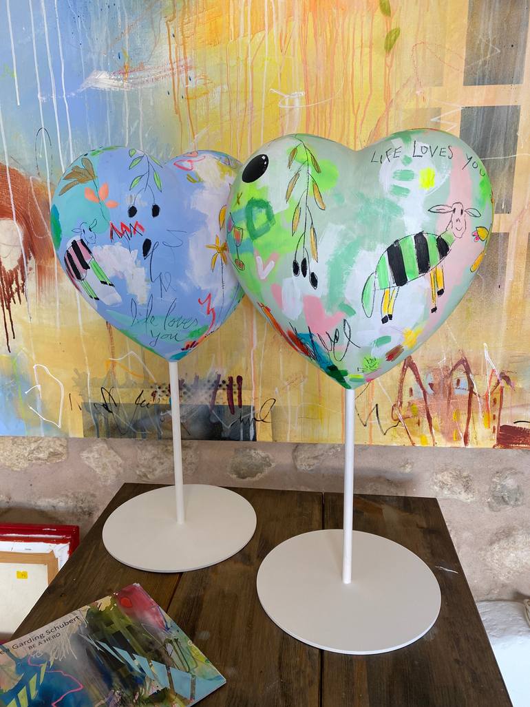 Original Pop Art Abstract Sculpture by Beate Garding Schubert