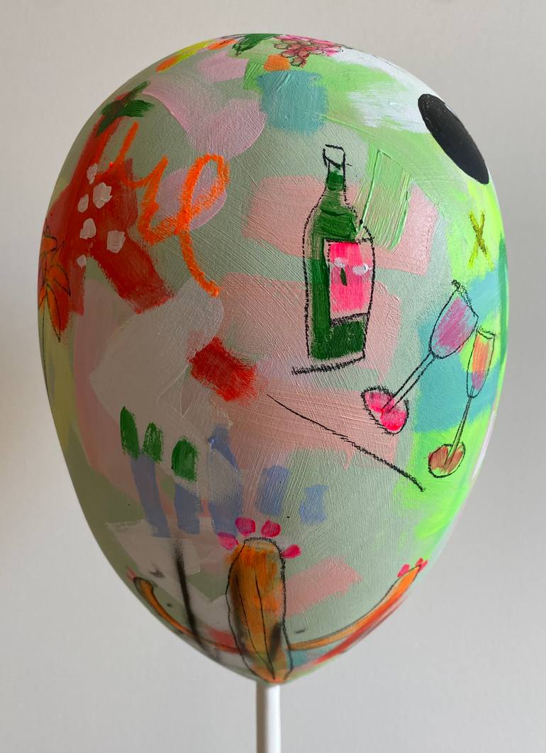 Original Pop Art Abstract Sculpture by Beate Garding Schubert