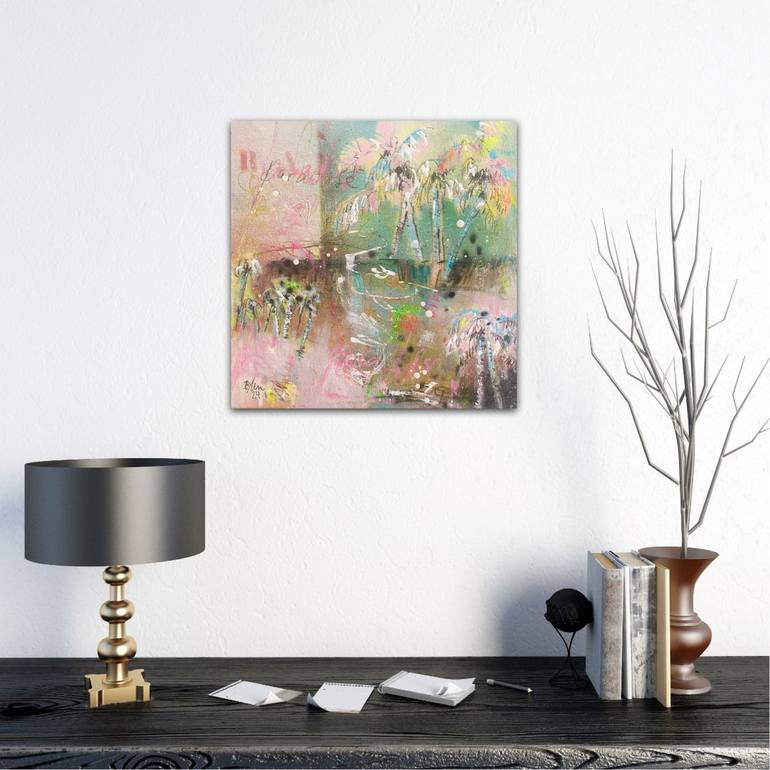 Original Abstract Expressionism Abstract Painting by Beate Garding Schubert