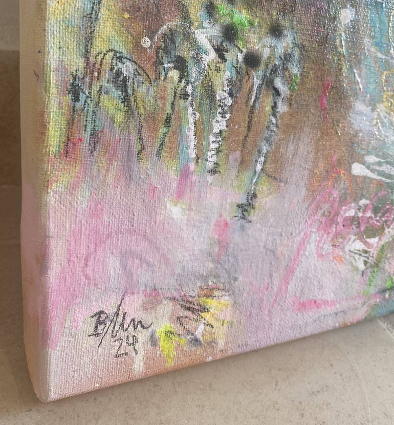 Original Abstract Expressionism Abstract Painting by Beate Garding Schubert