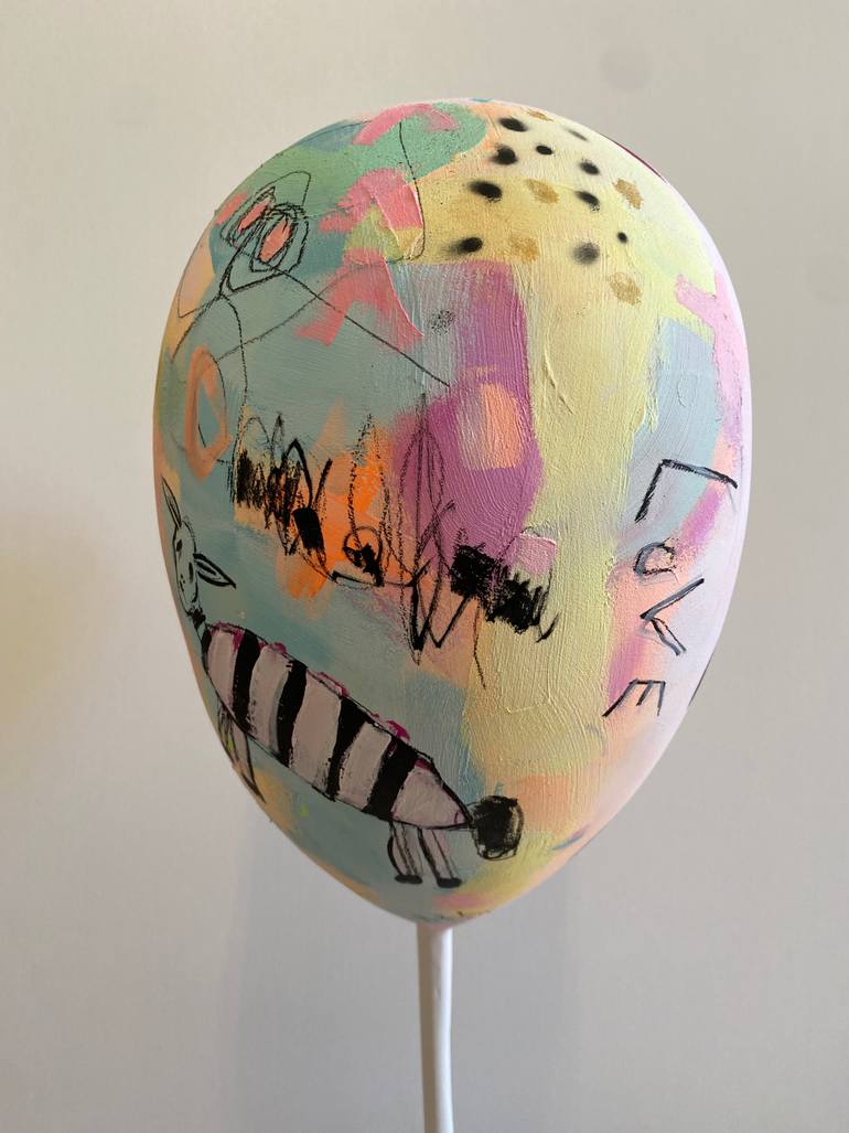 Original Abstract Love Sculpture by Beate Garding Schubert