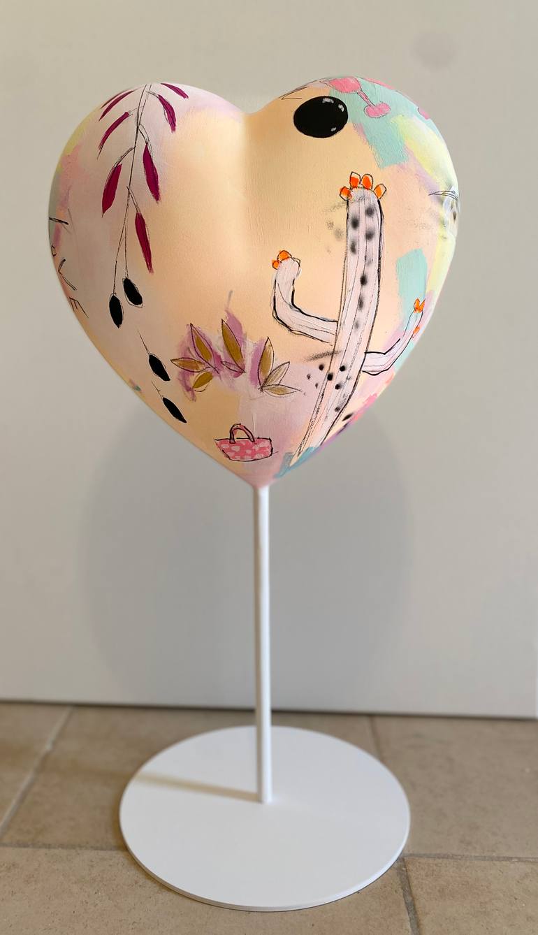 Original Abstract Love Sculpture by Beate Garding Schubert