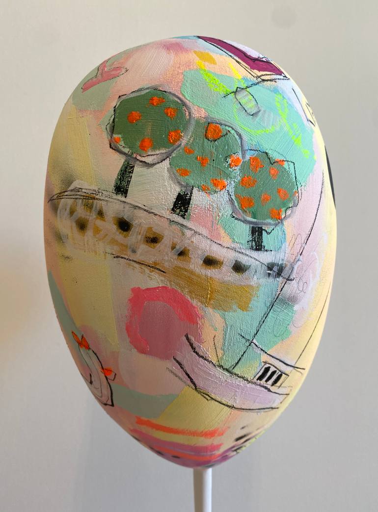 Original Abstract Love Sculpture by Beate Garding Schubert