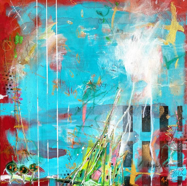 Print of Abstract Expressionism Abstract Paintings by Beate Garding Schubert