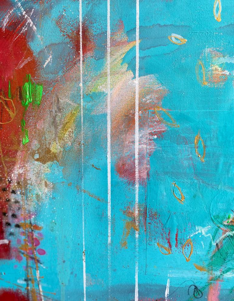 Original Abstract Expressionism Abstract Painting by Beate Garding Schubert